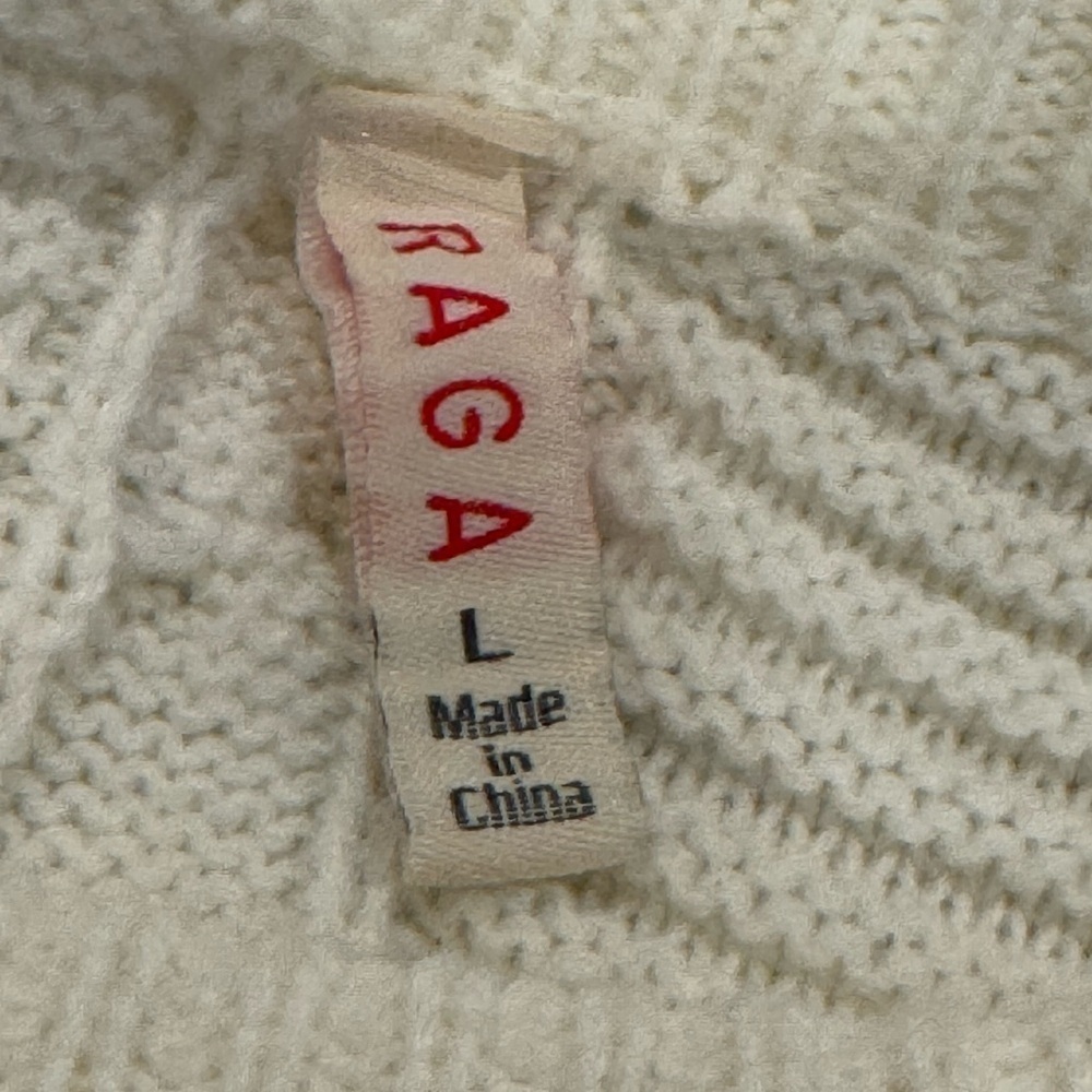 Women’s Raga Cyrus Tie Dye Pullover Sweater: Pink, Orange & White: size large - Picture 8 of 8